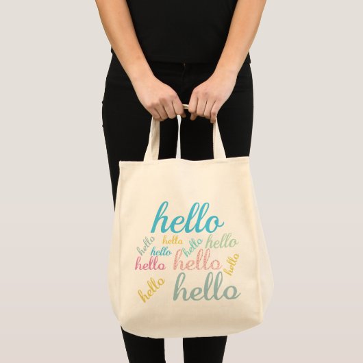 hallo Cute Colorful Hallo Gifts Tote Bag (Voorkant (product))