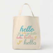 hallo Cute Colorful Hallo Gifts Tote Bag (Voorkant)
