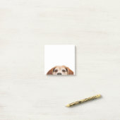hallo Cute Funny Beagle Dog Modern Trendy Post-it® Notes (Op bureau)