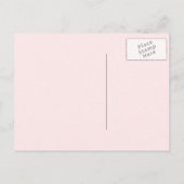 hallo Cute Pastel Typography Briefkaart (Achterkant)