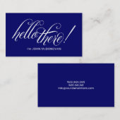 hallo daar! Blauw Visitekaartje (Voorkant / Achterkant)
