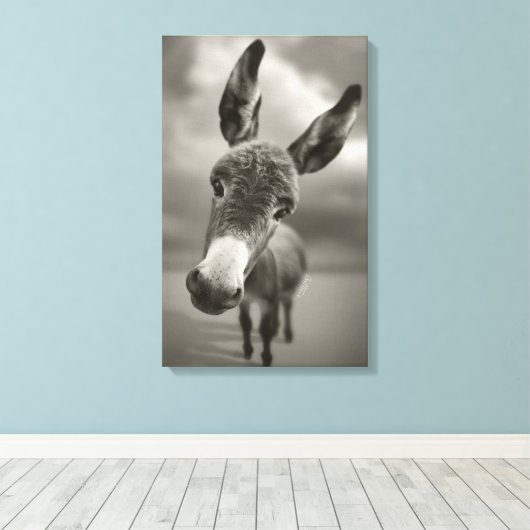 Hallo daar canvas afdruk (Insitu (Houten vloer))