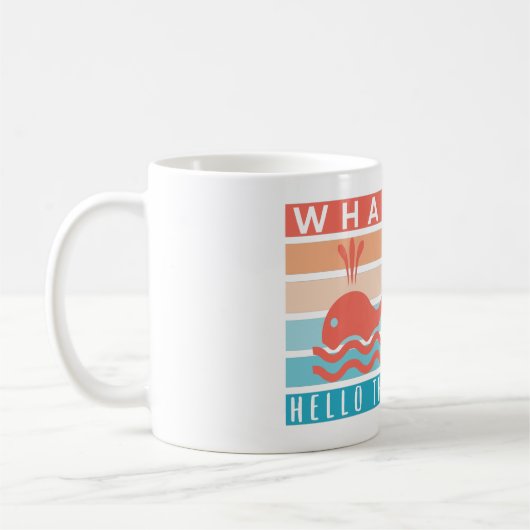 Hallo daar - Funny Witty Whale Lover Koffiemok (Links)
