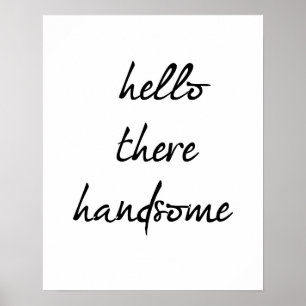 hallo daar Handsome Poster