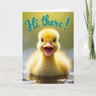 Hallo daar kleine vogel kaart