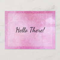 "Hallo daar!" Opmerking: Mandala met roze Waterver