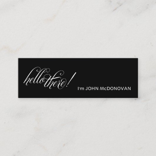 hallo daar! ProfielVisitekaartje Mini Visitekaartje (Voorkant)