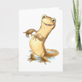 "Hallo daar! Wat newt?" is Verwaande newtkaart Kaart (Voorkant)