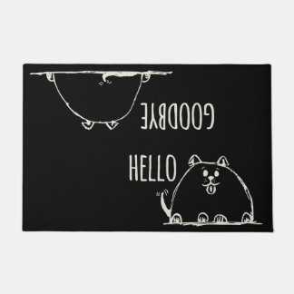hallo Dag Cute Doodle Dog Doormat Deurmat