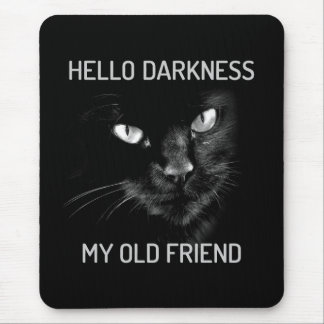 Hallo Darkness My Old Friend Cat - V2 - Whiskers Muismat