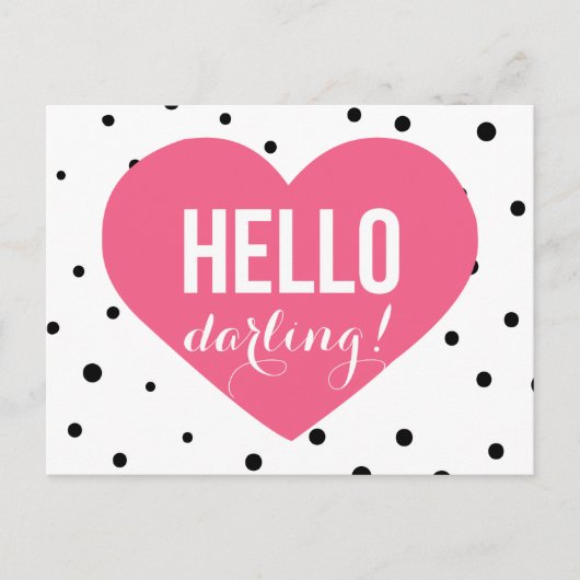 hallo Darling | Briefkaart van de Fort Polka Dots (Voorkant)