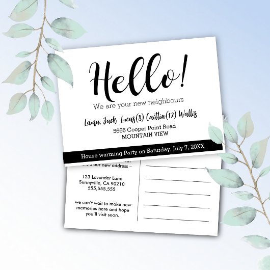 hallo de buren ontmoeten briefkaart