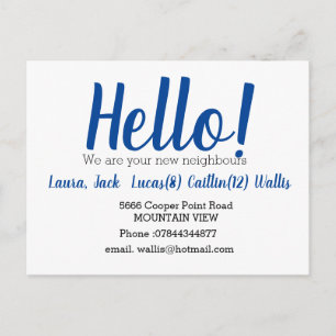 hallo de buren ontmoeten briefkaart