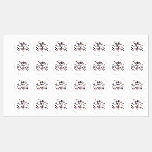 hallo de lentevloer labels (Vel)