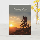 Hallo Denk aan je mountainbiker Kaart (Gele Bloem)