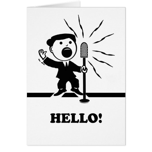 hallo denken aan je  anonieme Mic (Voorkant)