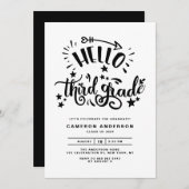 hallo derde graad | Afstuderen van de tweede zwart Kaart (Voorkant / Achterkant)