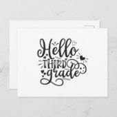 hallo derde graad briefkaart (Voorkant / Achterkant)