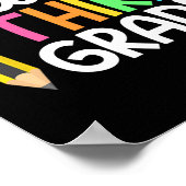 hallo derde graad team 3e graad terug naar school poster (Hoek)