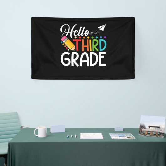hallo derde graad team 3e graad terug naar school spandoek (Beurs)