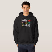 hallo Derde graad Team Kinder terug naar school Hoodie (Voorkant volledig)