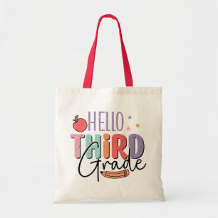 hallo derde graad Terug naar school Tote Bag