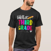 hallo derde graad terug naar schoolontwerp t-shirt (Voorkant)