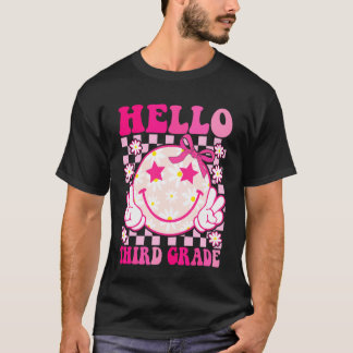 Hallo Derde Klas Coquette Strik Terug Naar School T-shirt