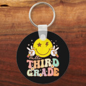 hallo derde klas eerste schooldag 3 sleutelhanger (Voorkant)