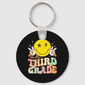 hallo derde klas eerste schooldag 3 sleutelhanger (Achterkant)