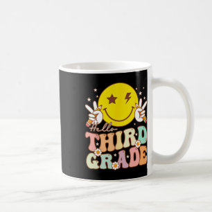 Hallo Derde klas Hippie Smile Gezicht 3e klas Teru Koffiemok