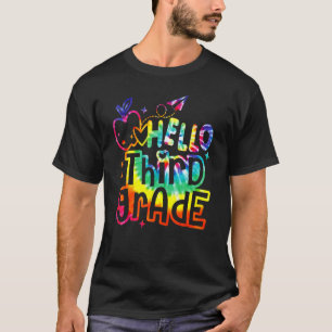 Hallo Derde Klas Terug naar school Docent Kinderen T-shirt