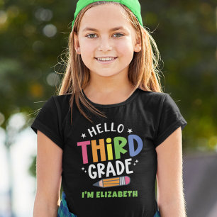 Hallo derde klas terug naar school t-shirt