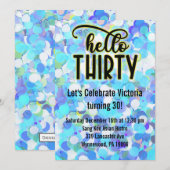 Hallo Dertig - Blauw Kaart (Voorkant / Achterkant)