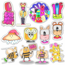 Hallo Designer Sticker Set 1
