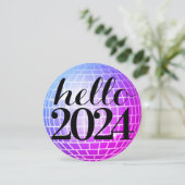 Hallo Disco Ball Kaart (Staand voorkant)