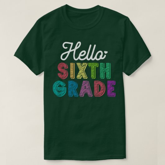 Hallo Docent T-shirt (Design voorkant)