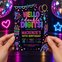 Hallo Dubbele Cijfers: Neon Glow 10e Verjaardag