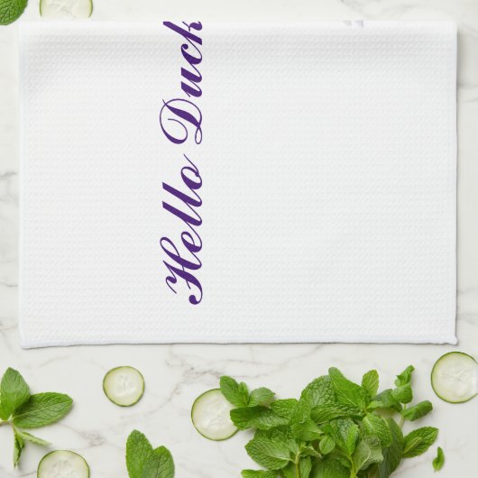hallo Ducky Custom Kitchen Towelen Theedoek (Gevouwen)