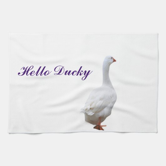 hallo Ducky Custom Kitchen Towelen Theedoek (Horizontaal)
