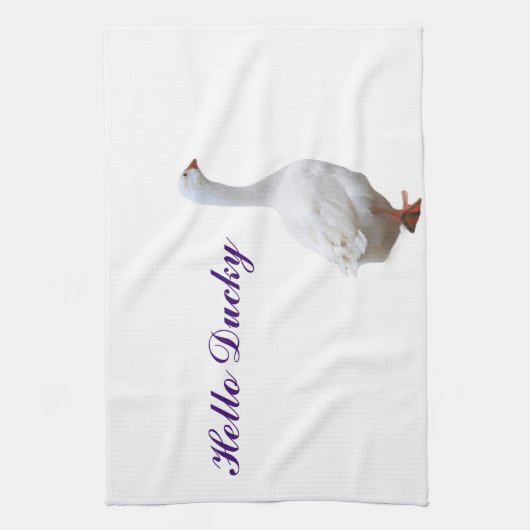 hallo Ducky Custom Kitchen Towelen Theedoek (Verticaal)