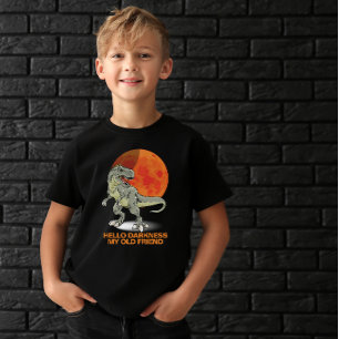 Hallo Duisternis Mijn oude vriend Dinosaurus Sun S T-shirt