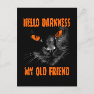 Hallo Duisternis Mijn Oude Vriend: Halloween-editi Briefkaart