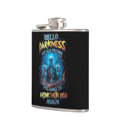 hallo duisternis mijn oude vriend heupfles (Links)