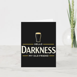 Hallo duisternis oude vriend Ierse bier st patrick Kaart