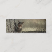 Hallo Eekhoorn Mini Visitekaartje (Achterkant)