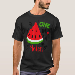 Hallo Een in een meloen watermeloen T-shirt