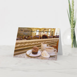 Hallo Een vriendelijke Wenskaart Kaart