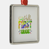 hallo eerste graad leraar metalen ornament (Rechts)