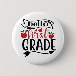 hallo eerste graad ronde button 5,7 cm